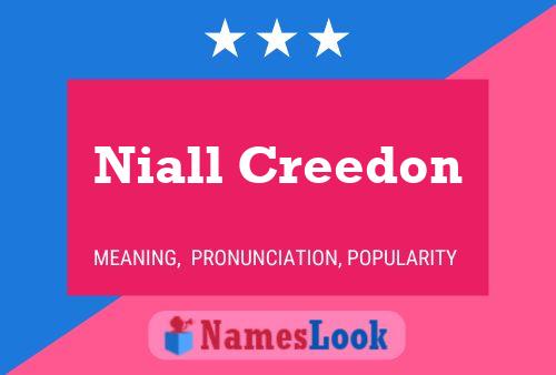 Poster del nome Niall Creedon