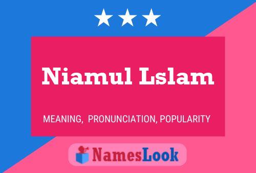 Poster del nome Niamul Lslam