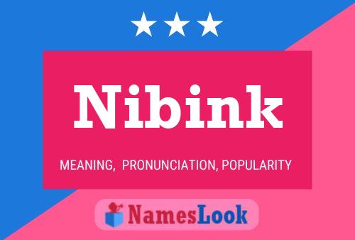 Poster del nome Nibink