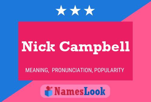 Poster del nome Nick Campbell