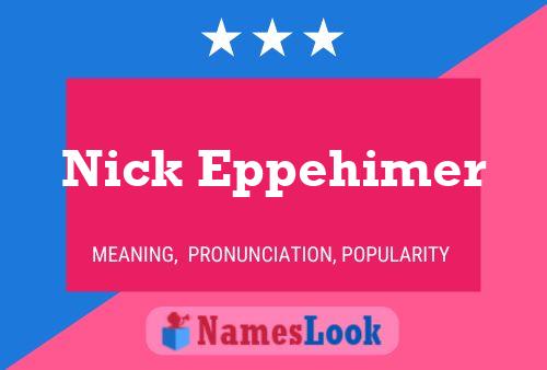 Poster del nome Nick Eppehimer