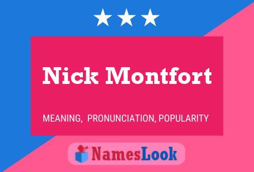 Poster del nome Nick Montfort