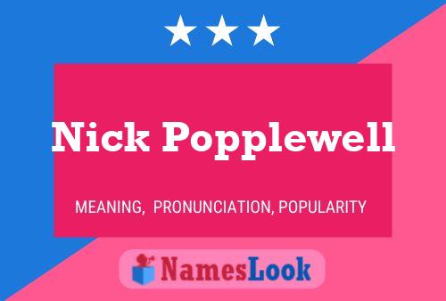 Poster del nome Nick Popplewell