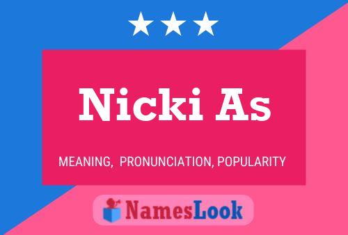 Poster del nome Nicki As