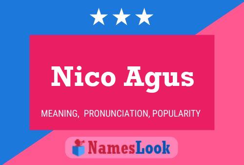 Poster del nome Nico Agus