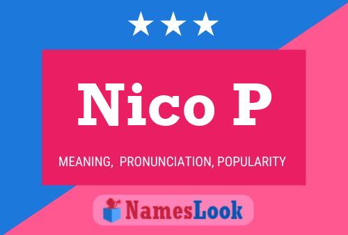 Poster del nome Nico P