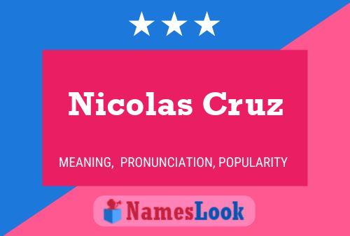 Poster del nome Nicolas Cruz