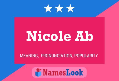 Poster del nome Nicole Ab