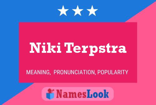 Poster del nome Niki Terpstra