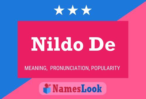 Poster del nome Nildo De