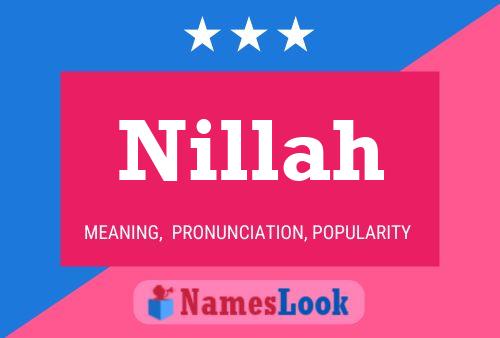 Poster del nome Nillah