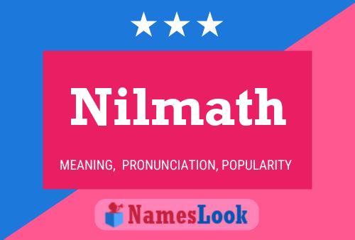 Poster del nome Nilmath