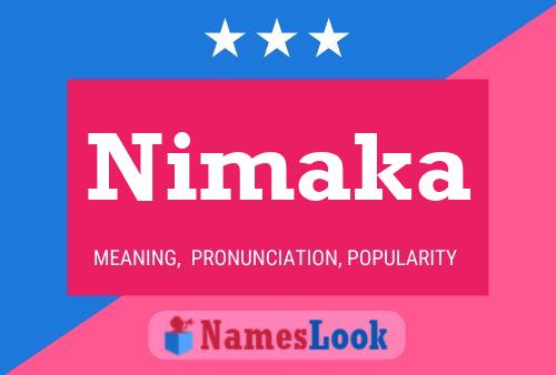 Poster del nome Nimaka