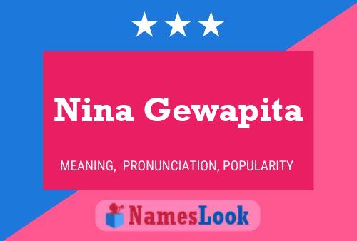 Poster del nome Nina Gewapita