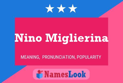 Poster del nome Nino Miglierina