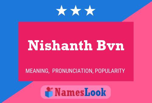 Poster del nome Nishanth Bvn