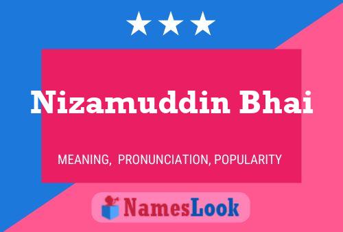 Poster del nome Nizamuddin Bhai