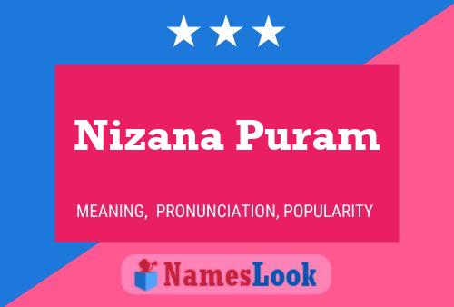 Poster del nome Nizana Puram