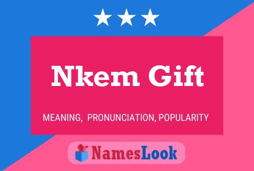 Poster del nome Nkem Gift