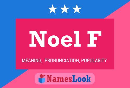 Poster del nome Noel F