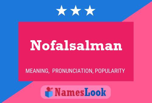 Poster del nome Nofalsalman