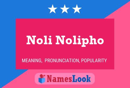 Poster del nome Noli Nolipho