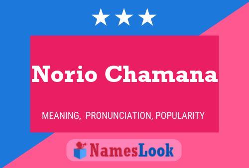 Poster del nome Norio Chamana