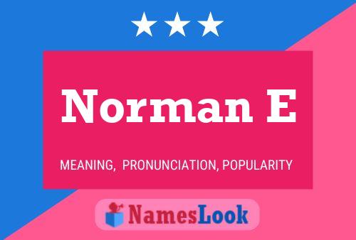 Poster del nome Norman E