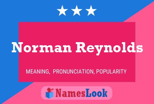 Poster del nome Norman Reynolds