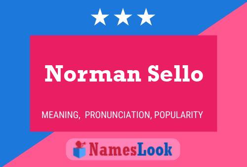 Poster del nome Norman Sello