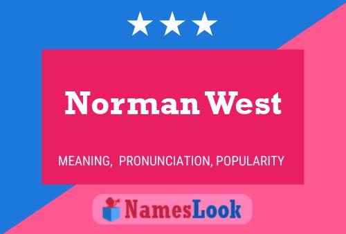 Poster del nome Norman West