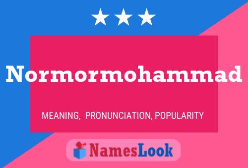 Poster del nome Normormohammad