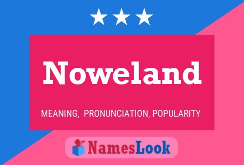 Poster del nome Noweland