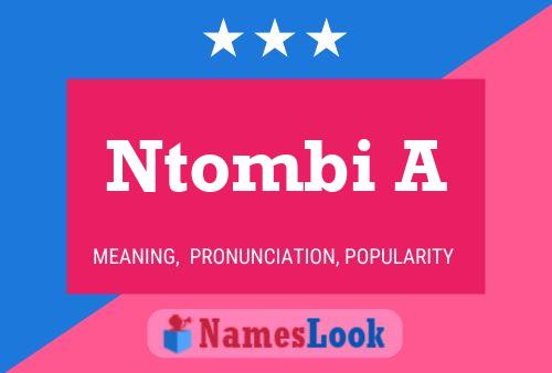 Poster del nome Ntombi A