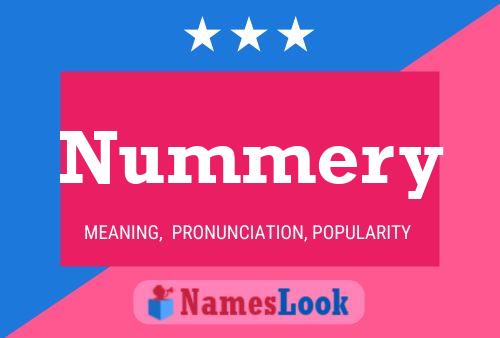 Poster del nome Nummery