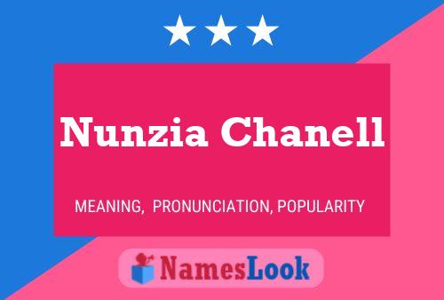 Poster del nome Nunzia Chanell