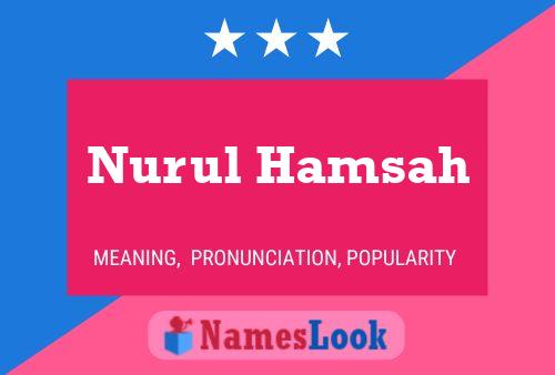 Poster del nome Nurul Hamsah