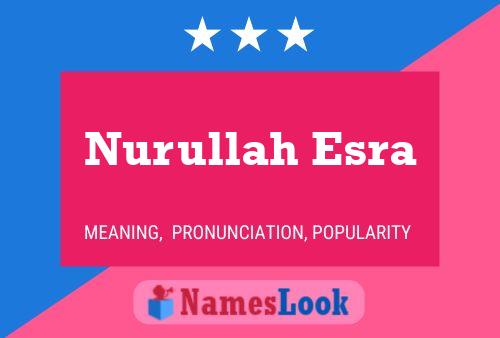 Poster del nome Nurullah Esra