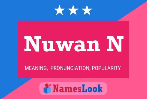 Poster del nome Nuwan N