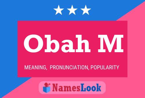 Poster del nome Obah M