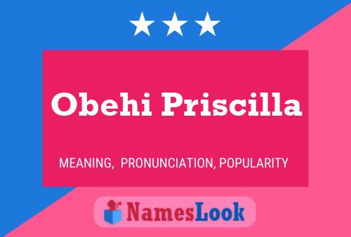 Poster del nome Obehi Priscilla