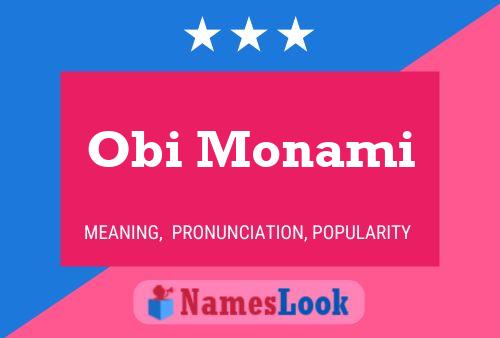 Poster del nome Obi Monami