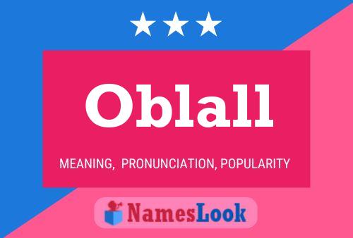 Poster del nome Oblall