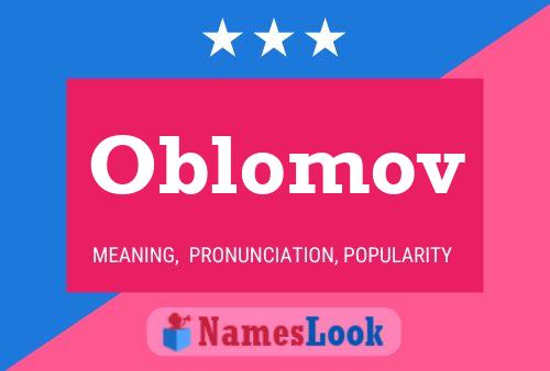 Poster del nome Oblomov