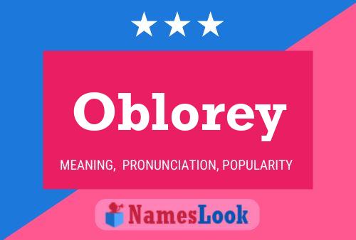 Poster del nome Oblorey