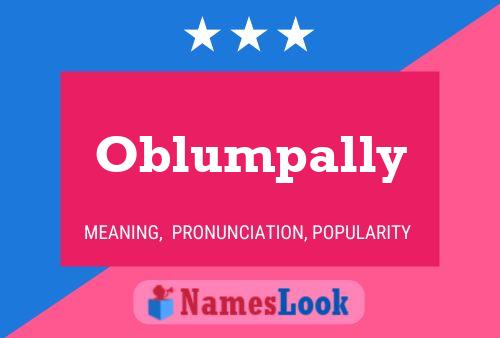 Poster del nome Oblumpally