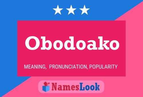 Poster del nome Obodoako