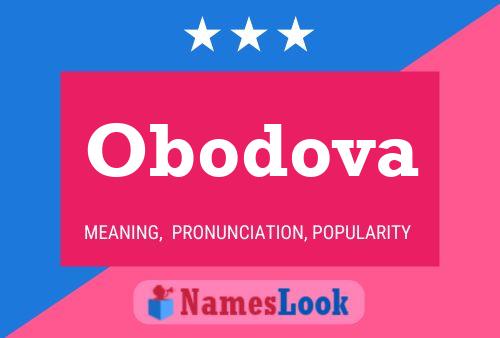 Poster del nome Obodova