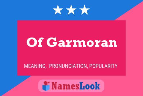 Poster del nome Of Garmoran