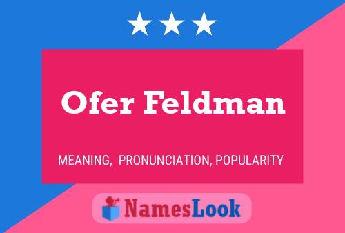 Poster del nome Ofer Feldman